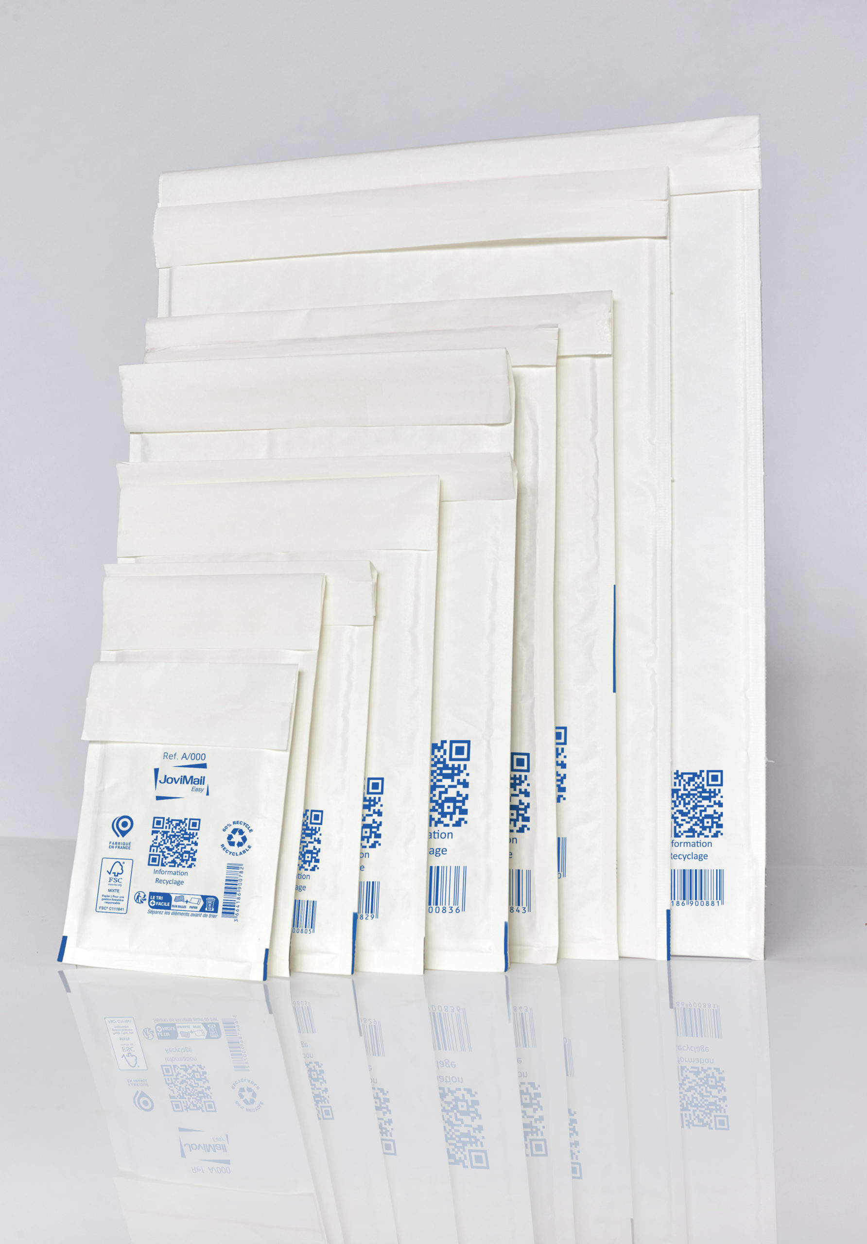 Enveloppe bulle plastique Mail Lite Tuff JoviMail® Ecobulle taille H/5 -  270x360