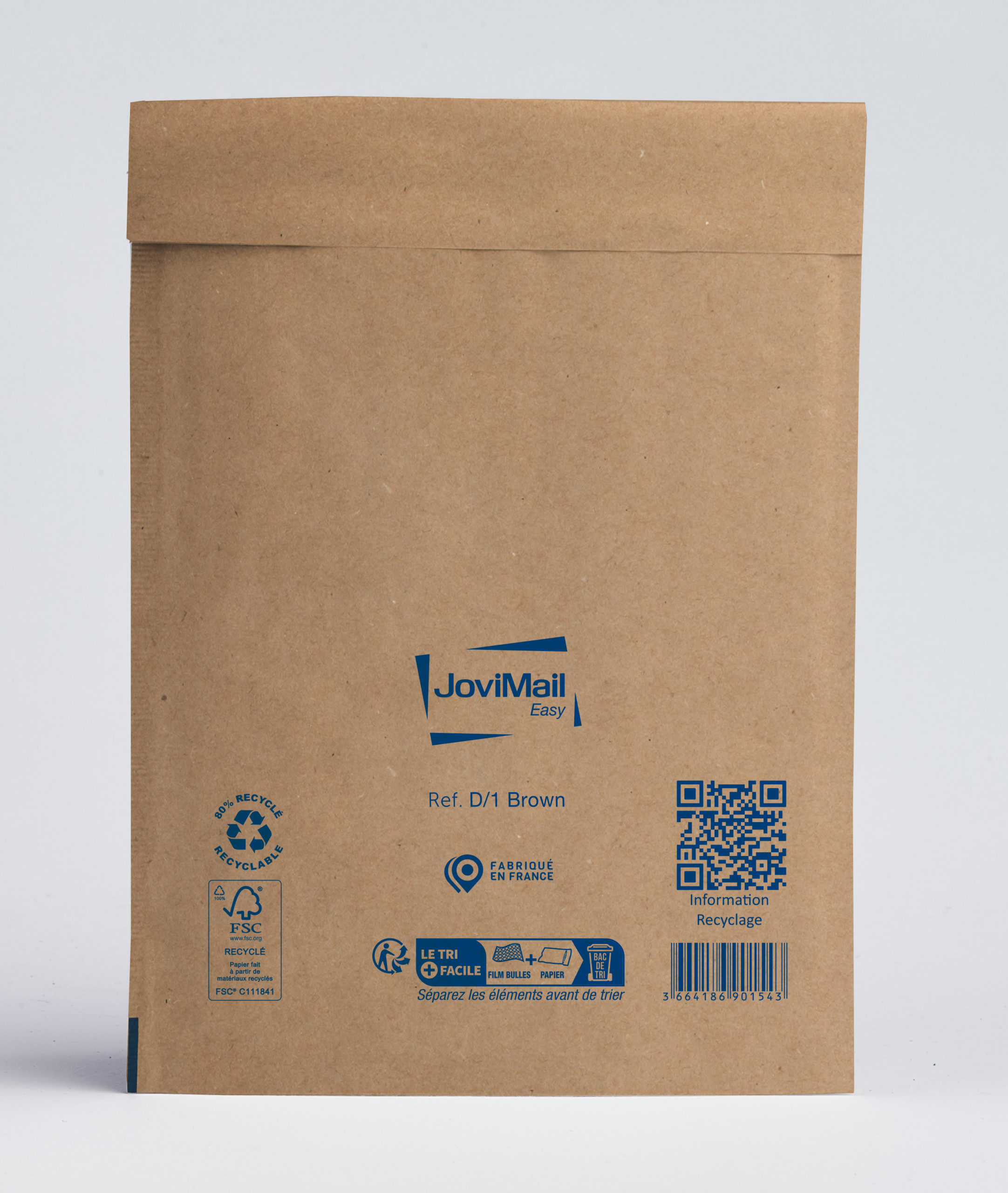 Enveloppe bulle plastique Mail Lite Tuff JoviMail®Ecobulle taille D/1 -  180x260